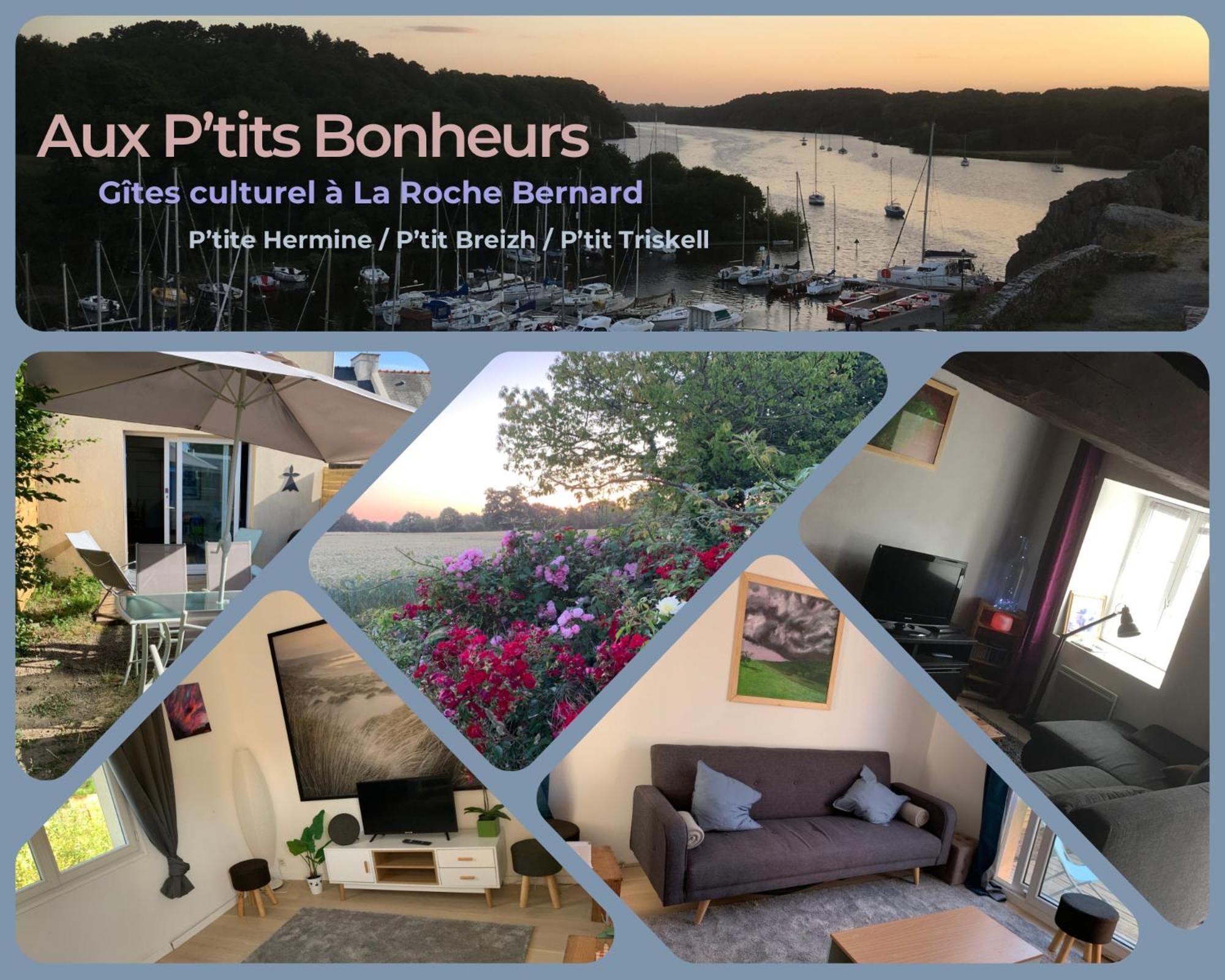 Aux Petits Bonheurs, Gites Culturel A La Roche Bernard Ferel Exterior photo